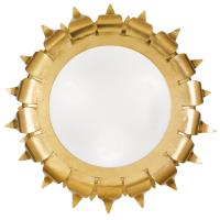 Three Light Flush Mount by Crystorama - Broche Collection, Antique Gold Finish - 510-GA