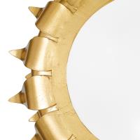 Three Light Flush Mount by Crystorama - Broche Collection, Antique Gold Finish - 510-GA