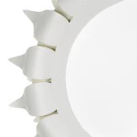 Three Light Flush Mount by Crystorama - Broche Collection, Matte White Finish - 510-MT