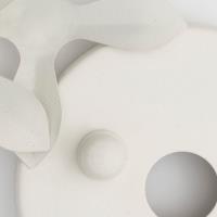 Three Light Flush Mount by Crystorama - Broche Collection, Matte White Finish - 510-MT