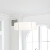 Six Light Chandelier by Crystorama - Fulton Collection, Polished Nickel Finish - FUL-907-PN