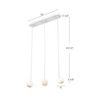 LED Pendant by Kuzco Lighting - Europa Collection, White Finish - MP47613-WH