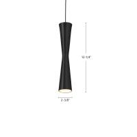 LED Pendant by Kuzco Lighting - Robson Collection, Black Finish - PD42502-BK