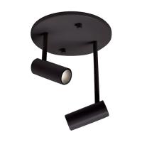 LED Semi-Flush Mount by Kuzco Lighting - Downey Collection, Black Finish - SF15002-BK
