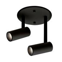 LED Semi-Flush Mount by Kuzco Lighting - Downey Collection, Black Finish - SF15102-BK