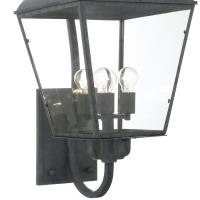 Four Light Outdoor Wall Sconce by Crystorama - Dumont Collection, Graphite Finish - DUM-9804-GE