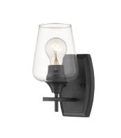One Light Wall Sconce by Z-Lite - Joliet Collection, Matte Black Finish - 473-1S-MB