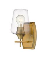 One Light Wall Sconce by Z-Lite - Joliet Collection, Olde Brass Finish - 473-1S-OBR