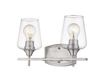 Two Light Vanity by Z-Lite - Joliet Collection, Brushed Nickel Finish - 473-2V-BN