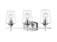 Three Light Vanity by Z-Lite - Joliet Collection, Chrome Finish - 473-3V-CH