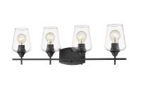 Four Light Vanity by Z-Lite - Joliet Collection, Matte Black Finish - 473-4V-MB