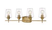 Four Light Vanity by Z-Lite - Joliet Collection, Olde Brass Finish - 473-4V-OBR
