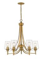 Five Light Chandelier by Z-Lite - Joliet Collection, Olde Brass Finish - 473-5OBR