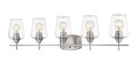 Five Light Vanity by Z-Lite - Joliet Collection, Brushed Nickel Finish - 473-5V-BN