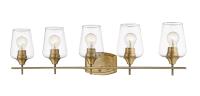 Five Light Vanity by Z-Lite - Joliet Collection, Olde Brass Finish - 473-5V-OBR