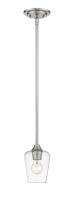 One Light Pendant by Z-Lite - Joliet Collection, Brushed Nickel Finish - 473MP-BN