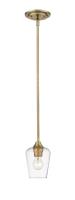 One Light Pendant by Z-Lite - Joliet Collection, Olde Brass Finish - 473MP-OBR