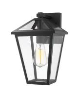 One Light Outdoor Wall Light by Z-Lite - Talbot Collection, Black Finish - 579M-BK