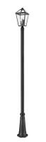 Three Light Outdoor Post Mounted Fixture by Z-Lite - Talbot Collection, Black Finish - 579PHBR-519P-BK