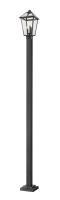 Three Light Outdoor Post Mounted Fixture by Z-Lite - Talbot Collection, Black Finish - 579PHBS-536P-BK