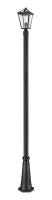 One Light Outdoor Post Mounted Fixture by Z-Lite - Talbot Collection, Black Finish - 579PHMR-519P-BK