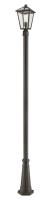 One Light Outdoor Post Mounted Fixture by Z-Lite - Talbot Collection, Oil Rubbed Bronze Finish - 579PHMR-519P-ORB