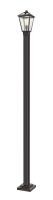 One Light Outdoor Post Mounted Fixture by Z-Lite - Talbot Collection, Oil Rubbed Bronze Finish - 579PHMS-536P-ORB