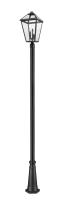 Three Light Outdoor Post Mounted Fixture by Z-Lite - Talbot Collection, Black Finish - 579PHXLR-519P-BK