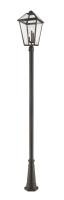 Three Light Outdoor Post Mounted Fixture by Z-Lite - Talbot Collection, Oil Rubbed Bronze Finish - 579PHXLR-519P-ORB