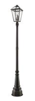 Three Light Outdoor Post Mounted Fixture by Z-Lite - Talbot Collection, Oil Rubbed Bronze Finish - 579PHXLR-564P-ORB
