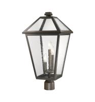 Three Light Outdoor Post Mount Fixture by Z-Lite - Talbot Collection, Oil Rubbed Bronze Finish - 579PHXLR-ORB