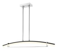 LED Linear Chandelier by Z-Lite - Arc Collection, Chrome Finish - 620-43-CH-LED