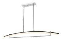 LED Linear Chandelier by Z-Lite - Arc Collection, Chrome Finish - 620-56-CH-LED