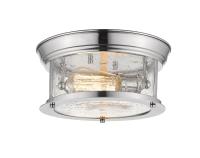 Two Light Flush Mount by Z-Lite - Sonna Collection, Chrome Finish - 727F10-CH