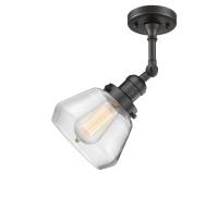 One Light Semi-Flush Mount by Innovations - Franklin Restoration Collection, Oil Rubbed Bronze Finish - 201F-OB-G172