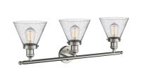 Three Light Bath Vanity by Innovations - Franklin Restoration Collection, Brushed Satin Nickel Finish - 205-SN-G44