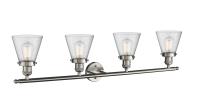 Four Light Bath Vanity by Innovations - Franklin Restoration Collection, Brushed Satin Nickel Finish - 215-SN-G64
