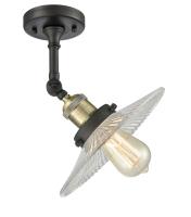 LED Semi-Flush Mount by Innovations - Franklin Restoration Collection, Black Antique Brass Finish - 201F-BAB-G2-LED