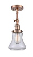 LED Wall Sconce by Innovations - Franklin Restoration Collection, Antique Copper Finish - 203-AC-G192-LED
