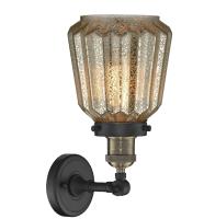 LED Wall Sconce by Innovations - Franklin Restoration Collection, Black Antique Brass Finish - 203-BAB-G146-LED