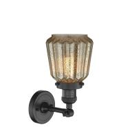 LED Wall Sconce by Innovations - Franklin Restoration Collection, Matte Black Finish - 203-BK-G146-LED