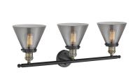 Three Light Bath Vanity by Innovations - Franklin Restoration Collection, Black Antique Brass Finish - 205-BAB-G43