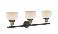Three Light Bath Vanity by Innovations - Franklin Restoration Collection, Black Antique Brass Finish - 205-BAB-G71