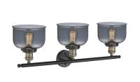 Three Light Bath Vanity by Innovations - Franklin Restoration Collection, Black Antique Brass Finish - 205-BAB-G73