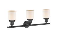 Three Light Bath Vanity by Innovations - Franklin Restoration Collection, Matte Black Finish - 205-BK-G51