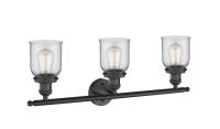 Three Light Bath Vanity by Innovations - Franklin Restoration Collection, Matte Black Finish - 205-BK-G52