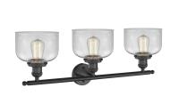 Three Light Bath Vanity by Innovations - Franklin Restoration Collection, Matte Black Finish - 205-BK-G72