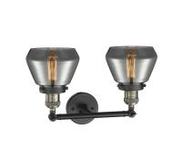 Two Light Bath Vanity by Innovations - Franklin Restoration Collection, Black Antique Brass Finish - 208-BAB-G173