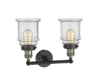 Two Light Bath Vanity by Innovations - Franklin Restoration Collection, Black Antique Brass Finish - 208-BAB-G184