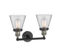 LED Bath Vanity by Innovations - Franklin Restoration Collection, Black Antique Brass Finish - 208-BAB-G62-LED